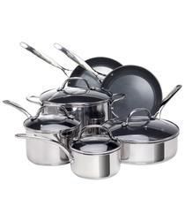10-Piece EarthPan Stainless Steel Cookware Set