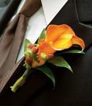 Mango Mini Calla Lily Boutonniere