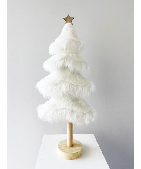 Faux Fur Christmas Tree