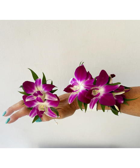 Dendrobium Orchid Corsage and Boutonniere Set
