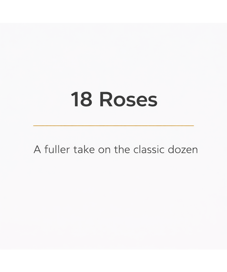 One dozen red roses in glass vase