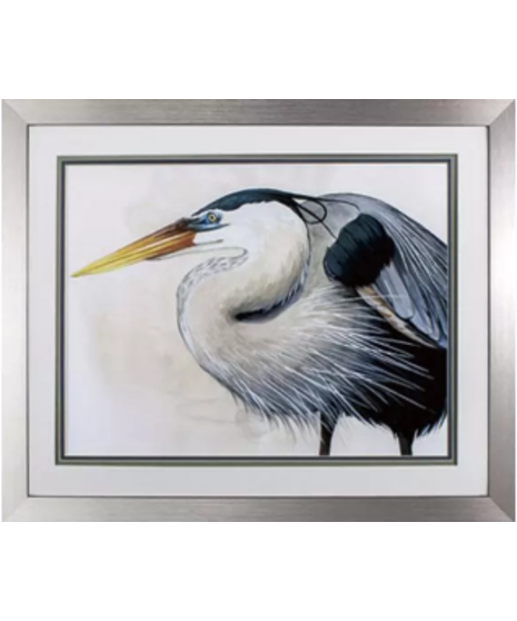 blue heron wall art