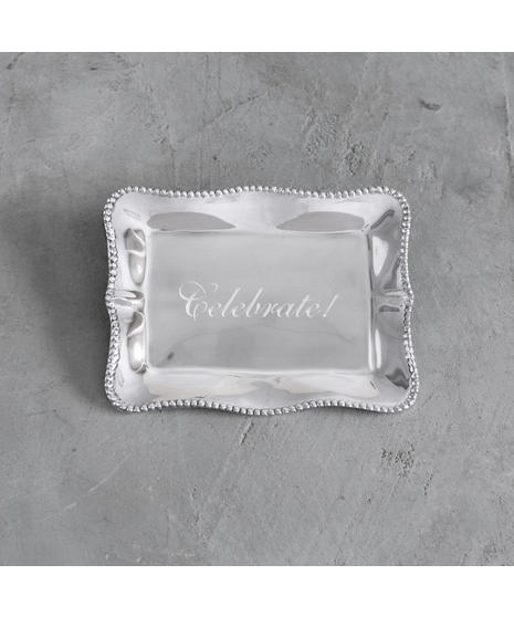 Beatriz Ball GIFTABLES Pearl Rectangular Engraved Tray | Marco Island ...