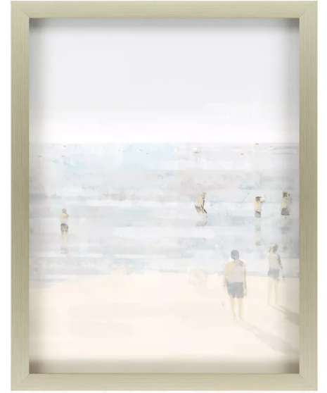 framed print of the beach