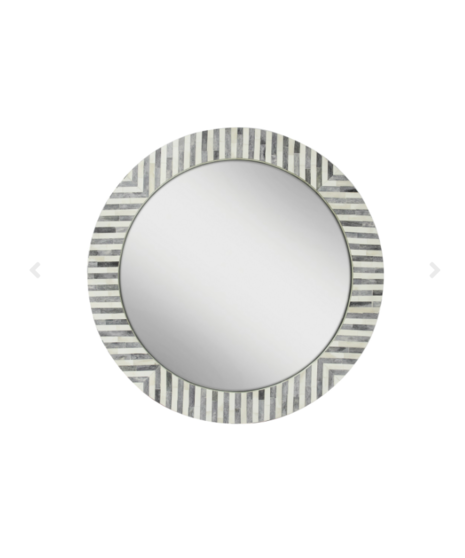 round bone inlay mirror