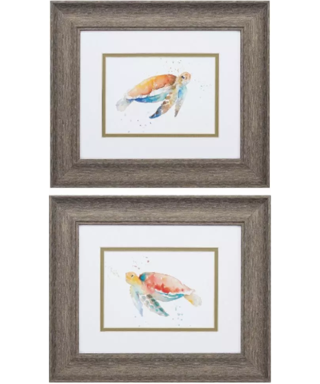 colorful sea turtle painting