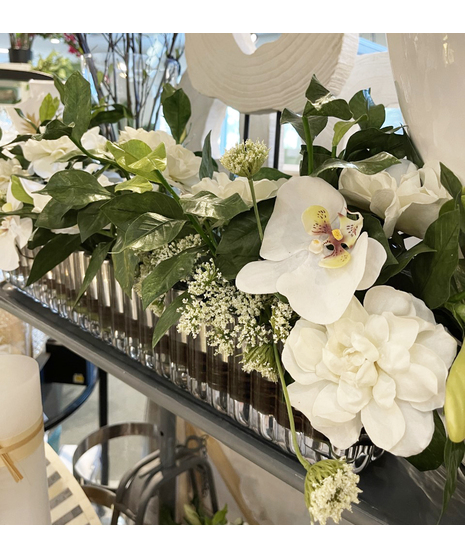 elegant gardenias and sea lace