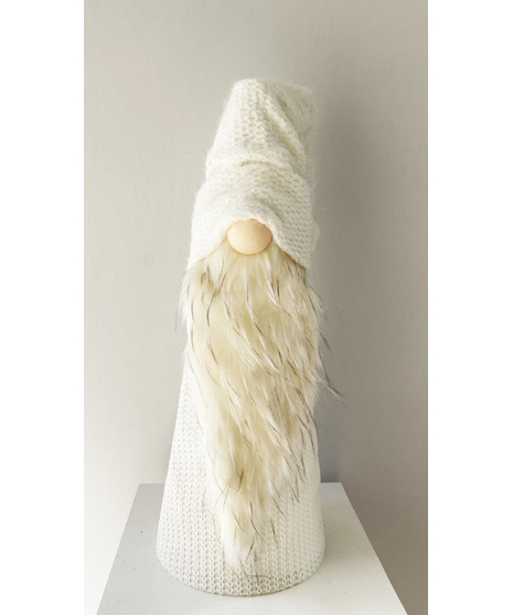 White Winter Gnome